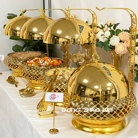 Wedding Party Luxury Serving Chaffing Dishes Buffet Food