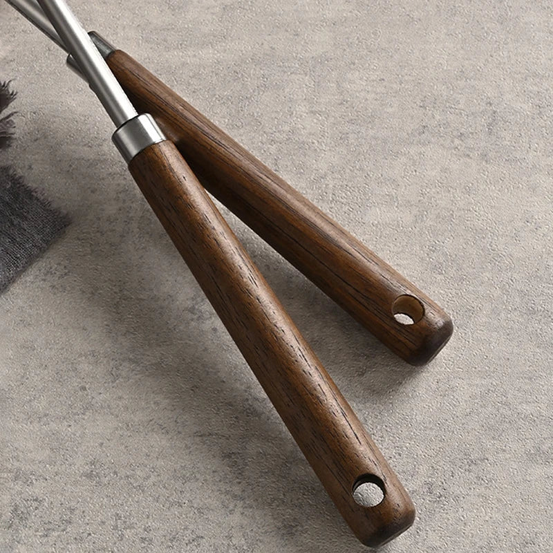 Stainless Steel Wok Spatula Chef-Specific Cooking Spoon Wooden