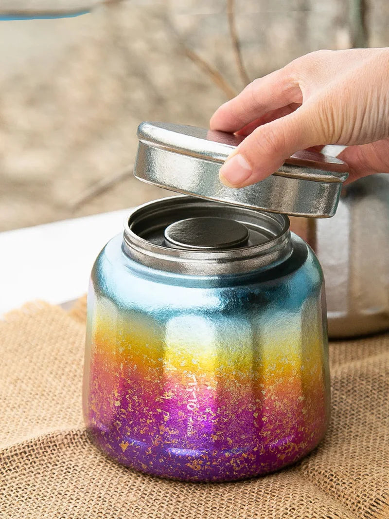 Tito Titanium Pure Titanium Tea Jar Large Storage