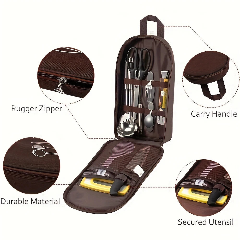 Outdoor Cooking Bag Camping Storage Bag Portablecooking Utensil