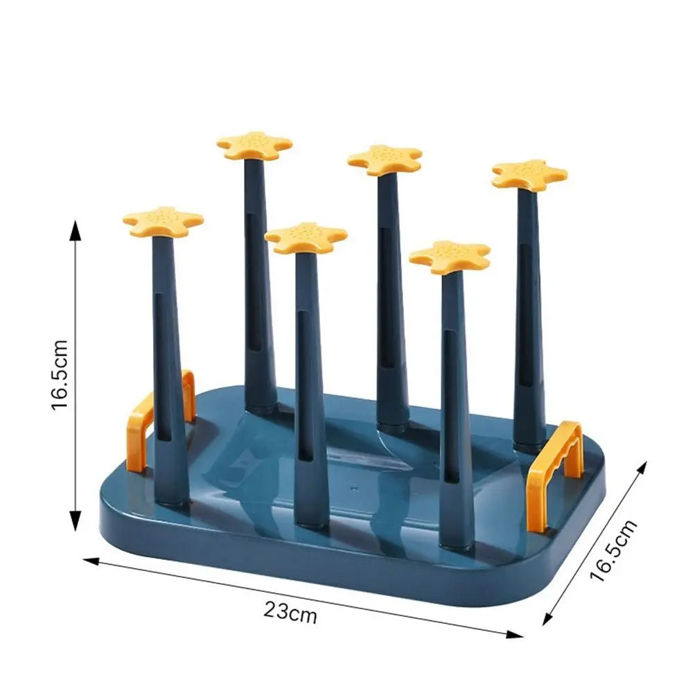 Plastic Cup Drying Rack Large Capacity Upside-Down Glass