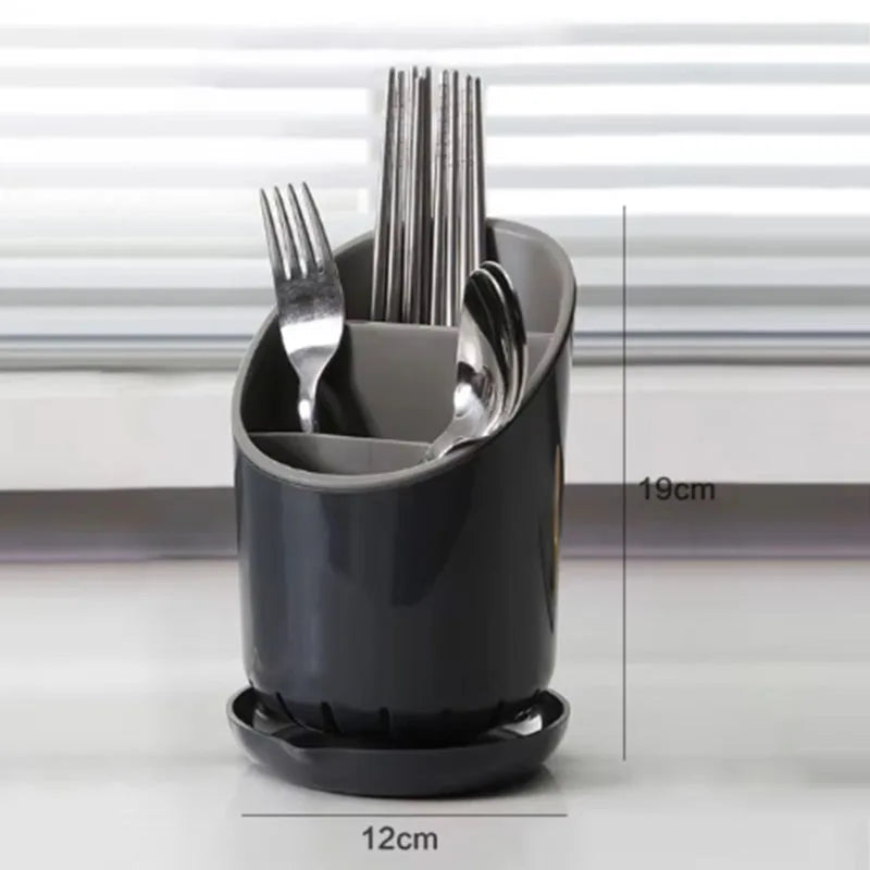 1pc Cutlery Storage Holder Plastic Drainer Drain Containers