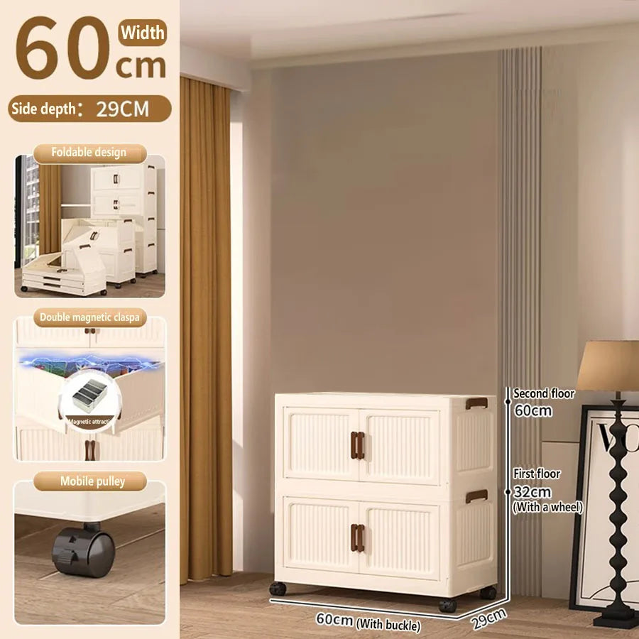 Storage Box Foldableing Cabinet Storage Cabinet Clothes Toys