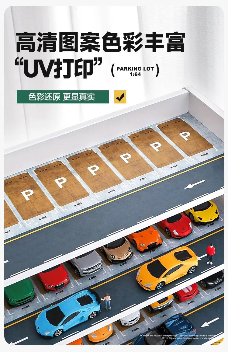 Collector 1/64 Trapezoidal Parking Lot Storage Rack Alloy