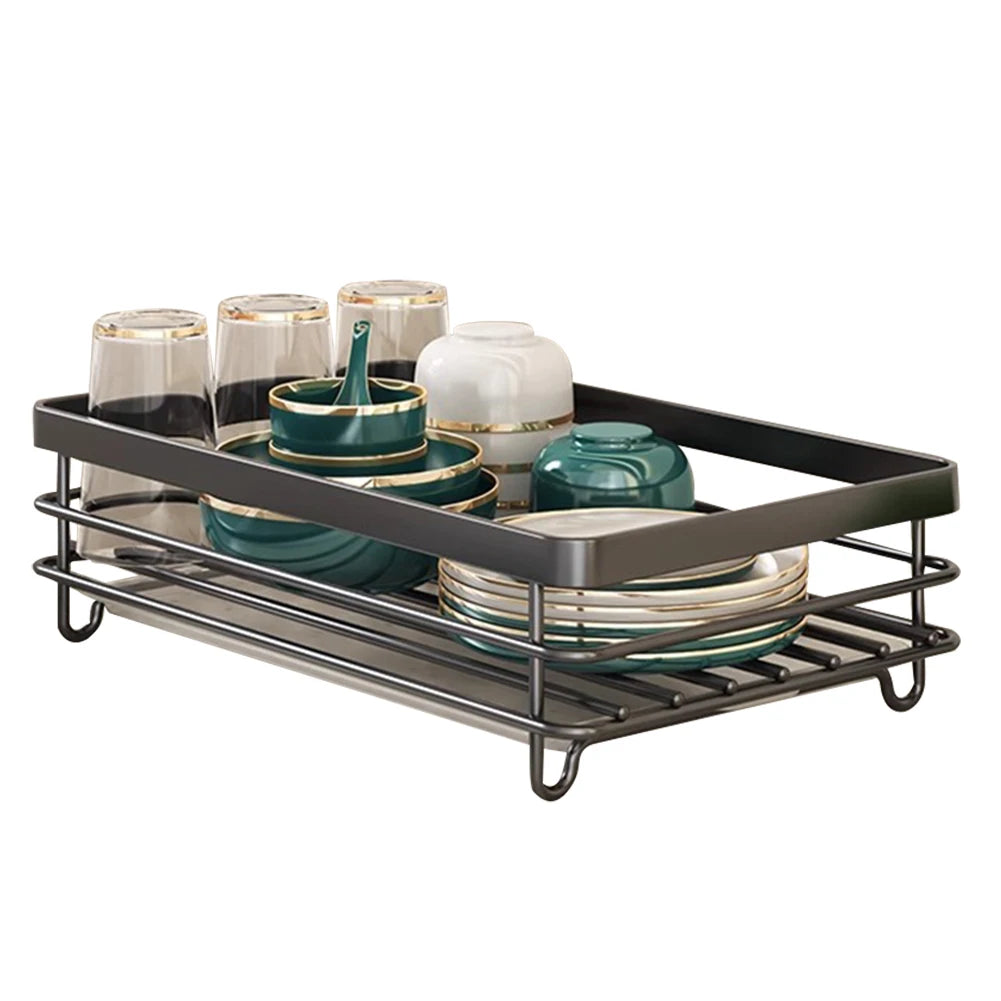 Dish Bowl Drainer Dish Drying Rack Adjustable Plates
