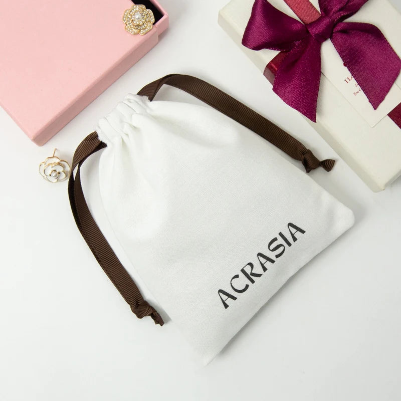 Eco-Friendly Recyclable Small Cotton Drawstring Jewelry Necklace
