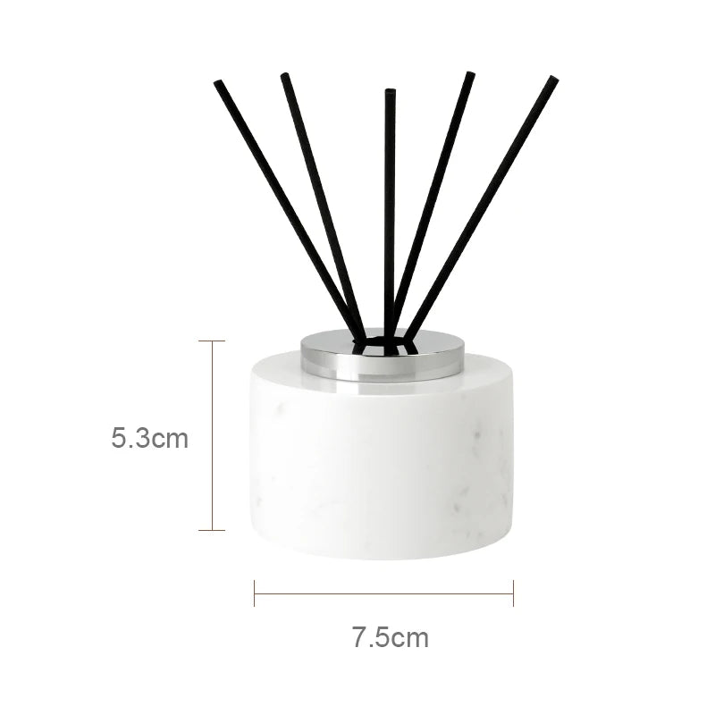 Volakos White Natural Marble Bathroom Soap Dispenser Soap