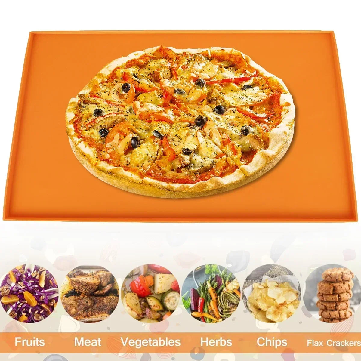 Silicone Baking Mat Edges Non-Stick Baking Pan Cake