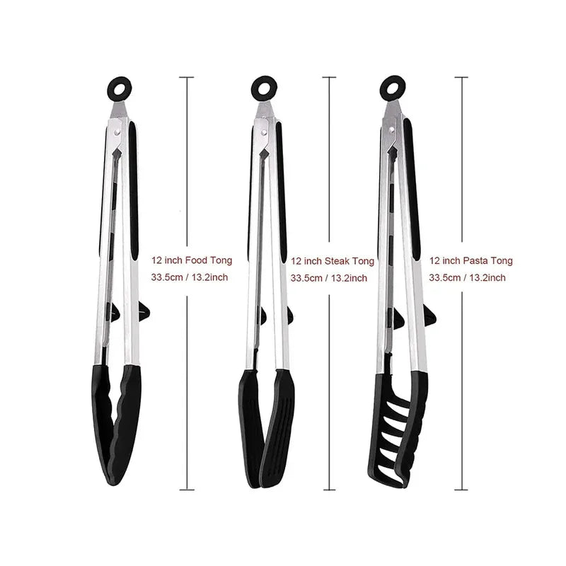 Tongs Silicone Food Tongs Non Stick Cooking Serving