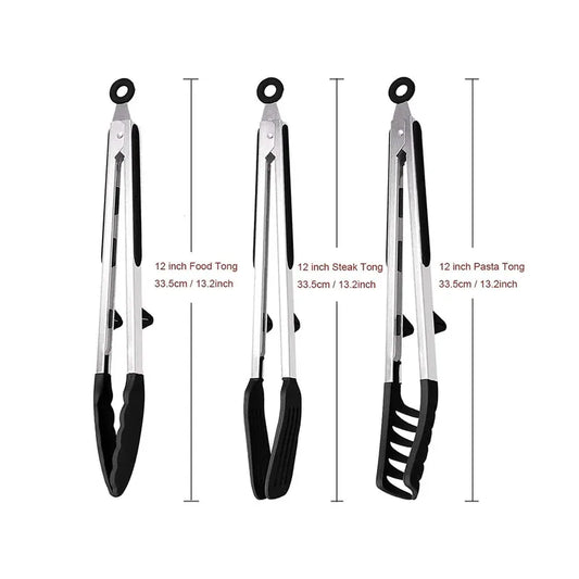 Tongs Silicone Food Tongs Non Stick Cooking Serving