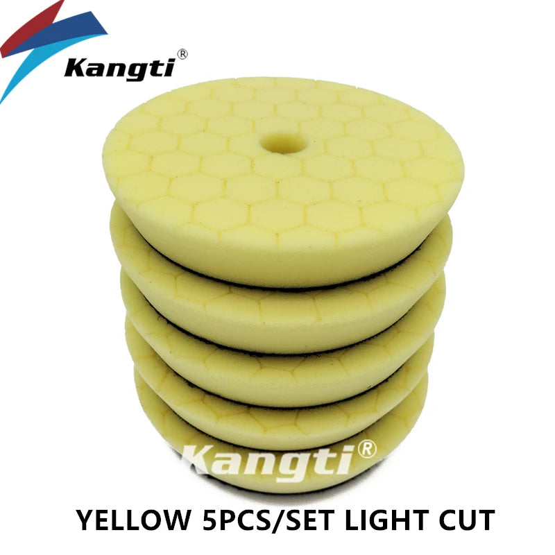 Kangti 5/6 Inch Car Polishing Pad Kit Self-Adhesive