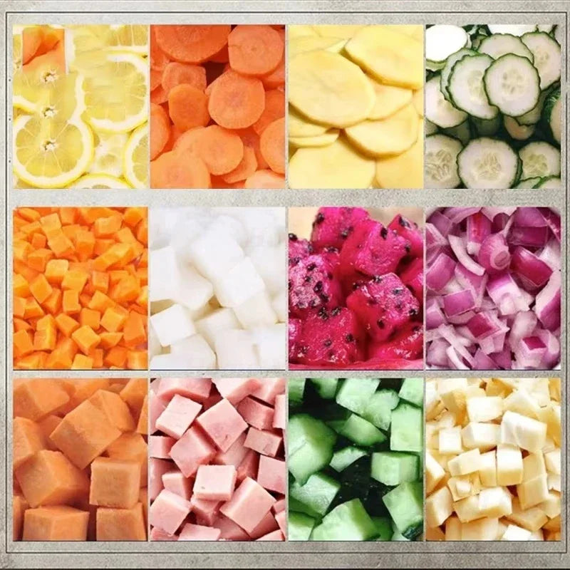 Vegetable Cutter Fruit Vegetable Slicer Commercial Cube Cutting