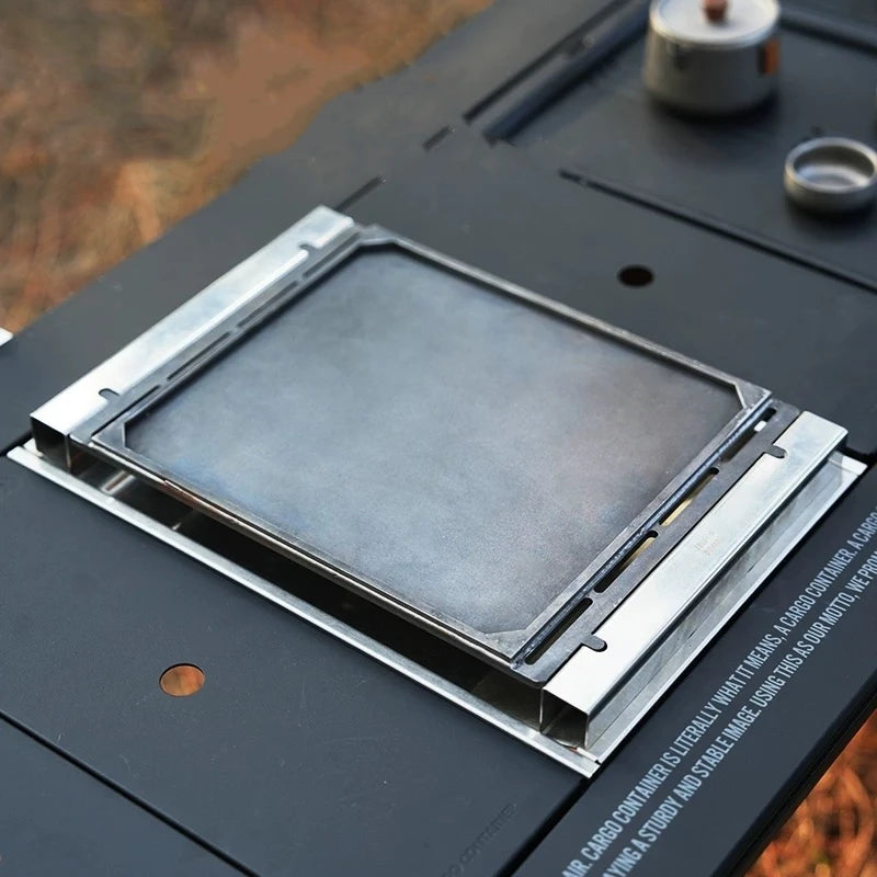 Outdoor Camping Baking Tray Barbecue Grill Tray Gs450