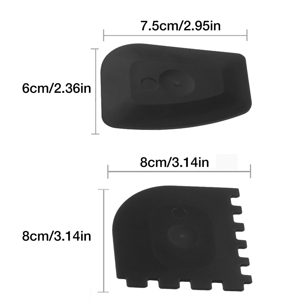 2pcs Grill Pan Scrapers Cast Iron Skillets Frying