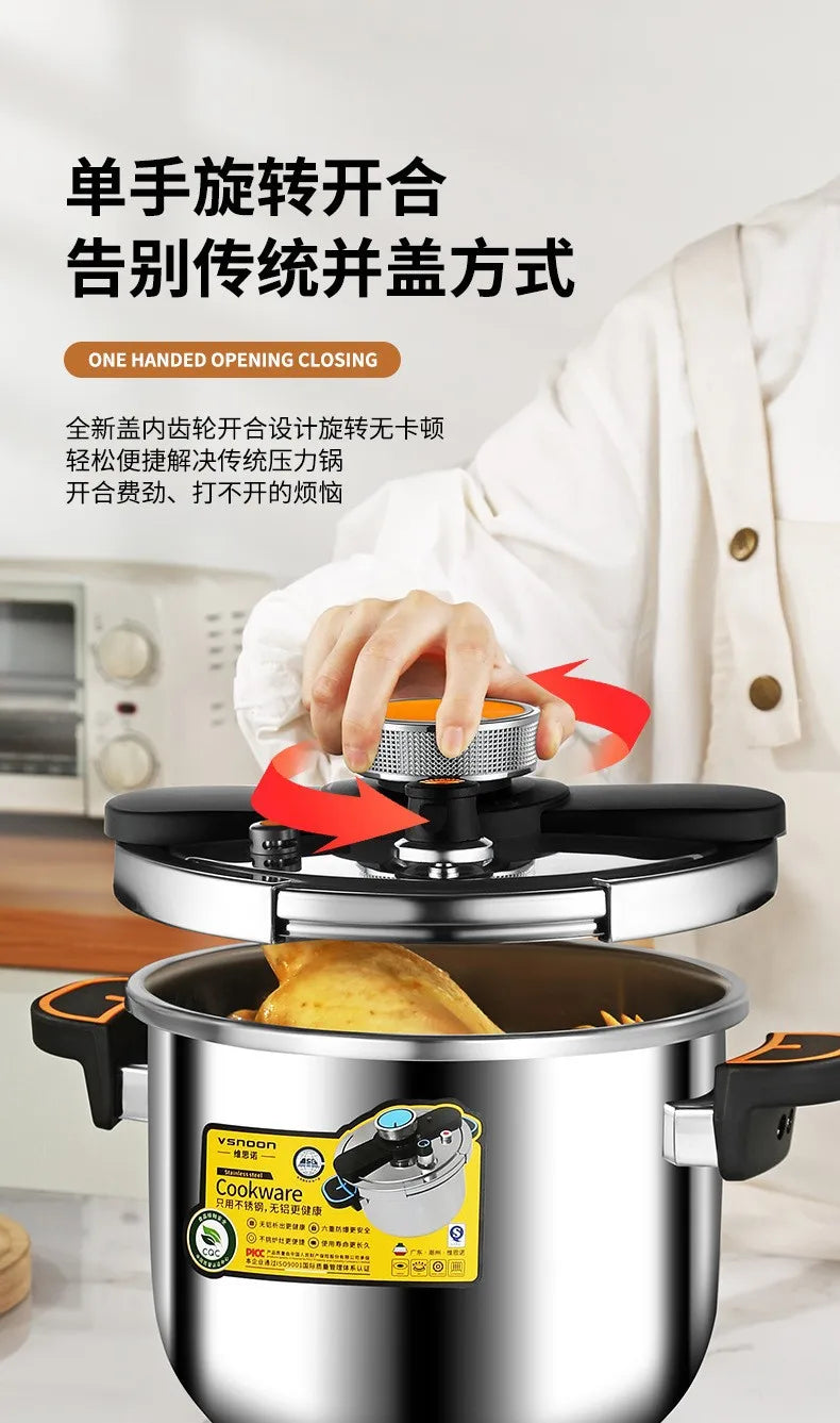 Stainless Steel Pressure Cooker Use - Small Size