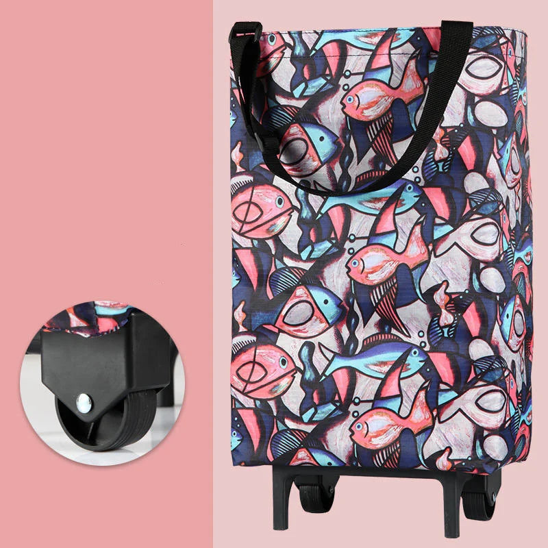 Folding Storage Bag High Capacity Shopping Food Organizer