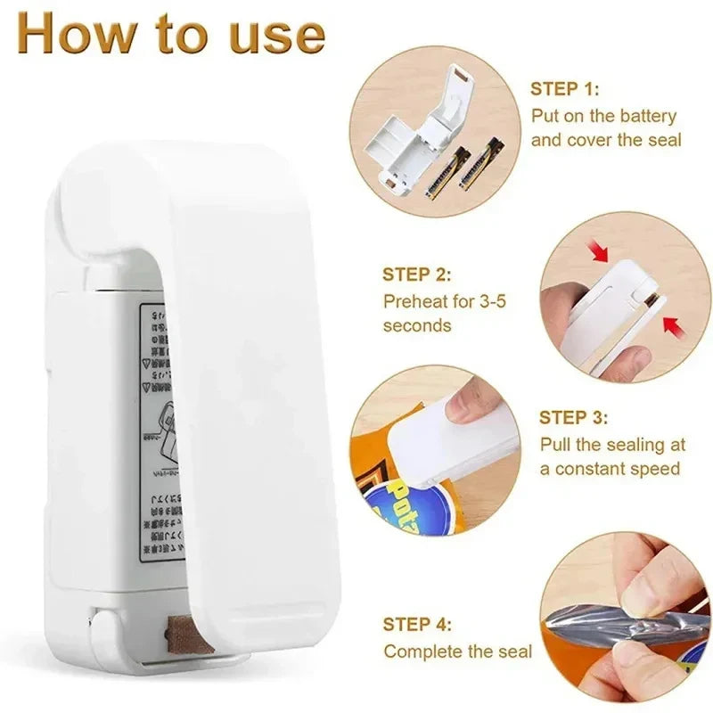 1pcs Plastic Bag Clip Sealing Machine Food Storage