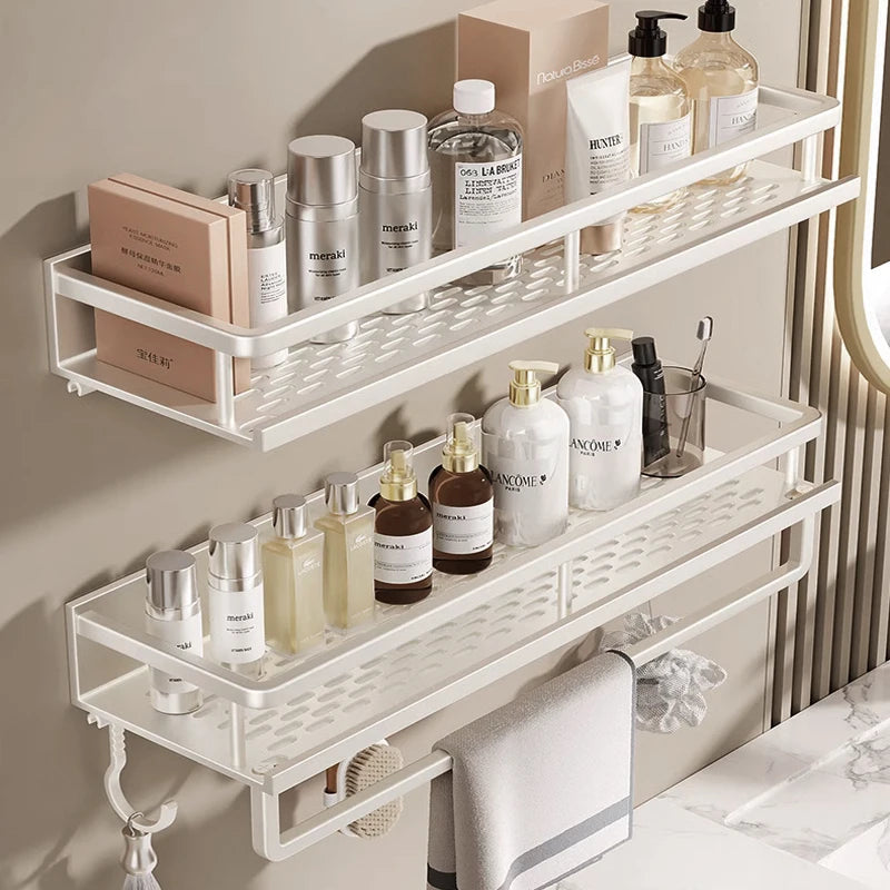 Yellow White Corner Shelf Bathroom Rack Shelf Organiser