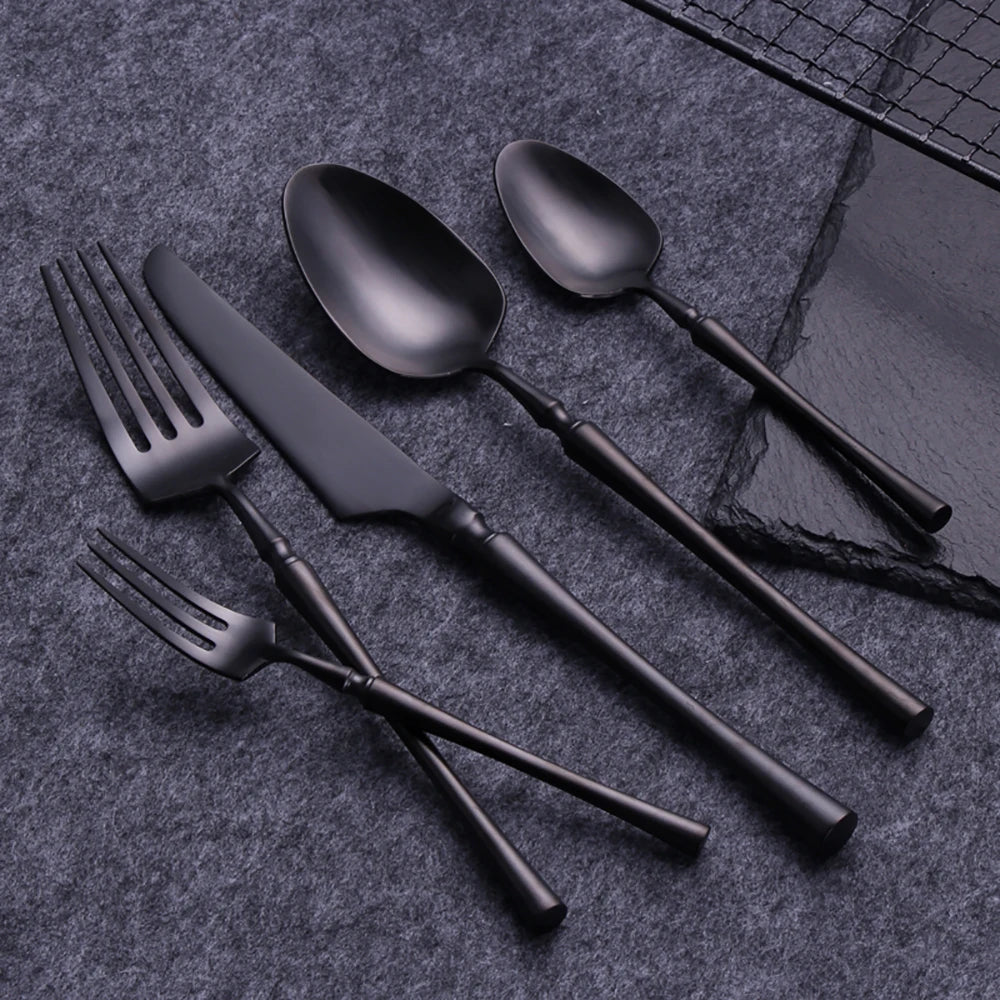 Pieces Knife Fork Spoon Gold Cutlery Complete Stainless