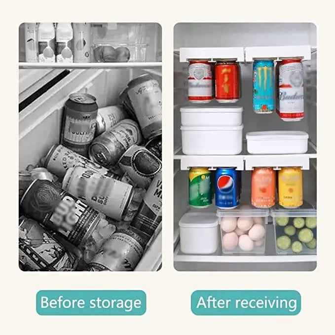 Refrigerator Storage Box Organizer Can Space-Saving Organizer Can