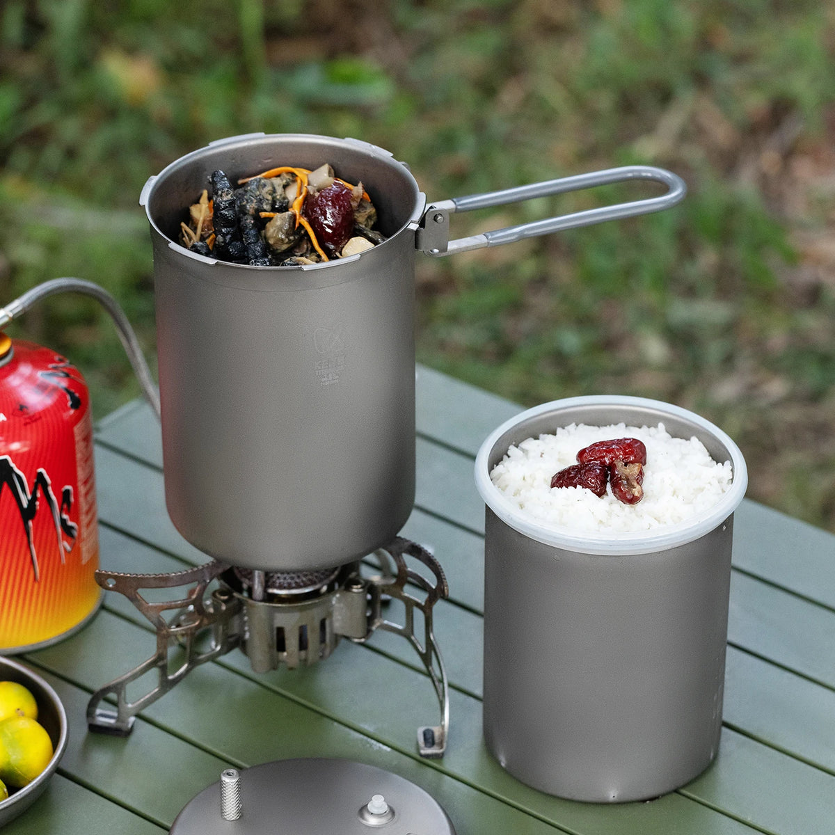 Keith Outdoor Titanium Plateau Pressure Cooker 8l Picnic