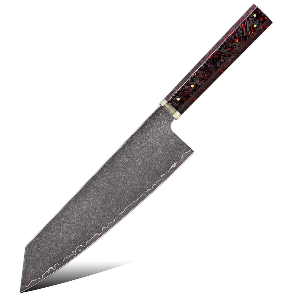 Knife 1-6pc Damascus 3-Layer Cladding Steel Knives Professional