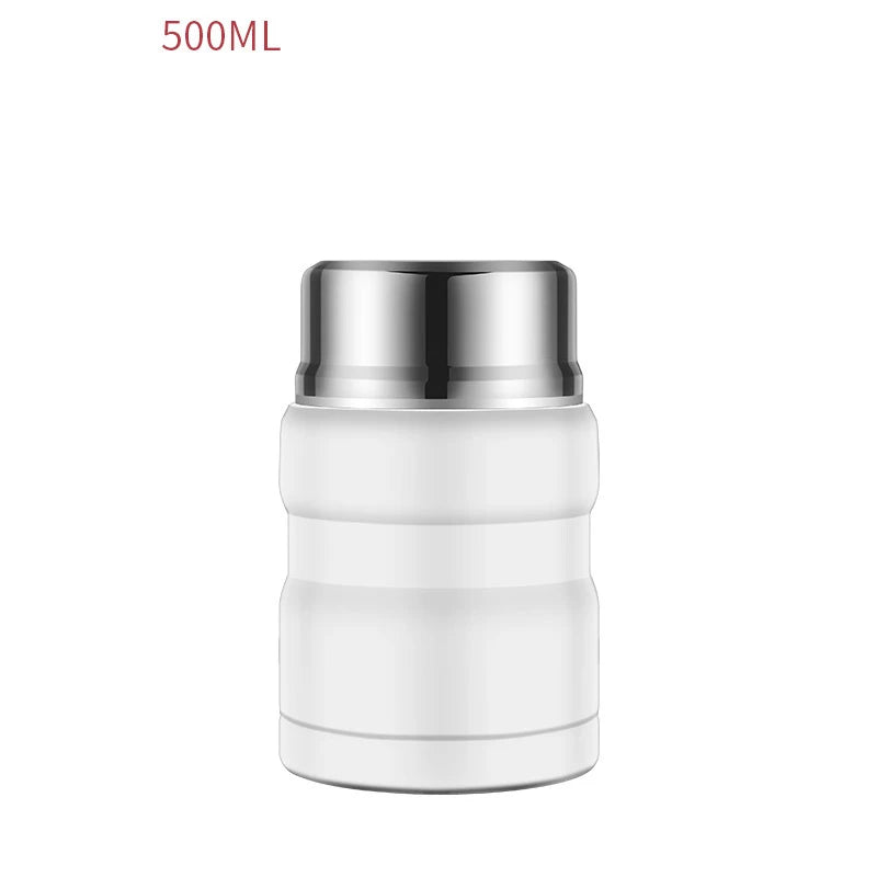 500/750ml Stainless Steel Food Container Food Thermal Jar