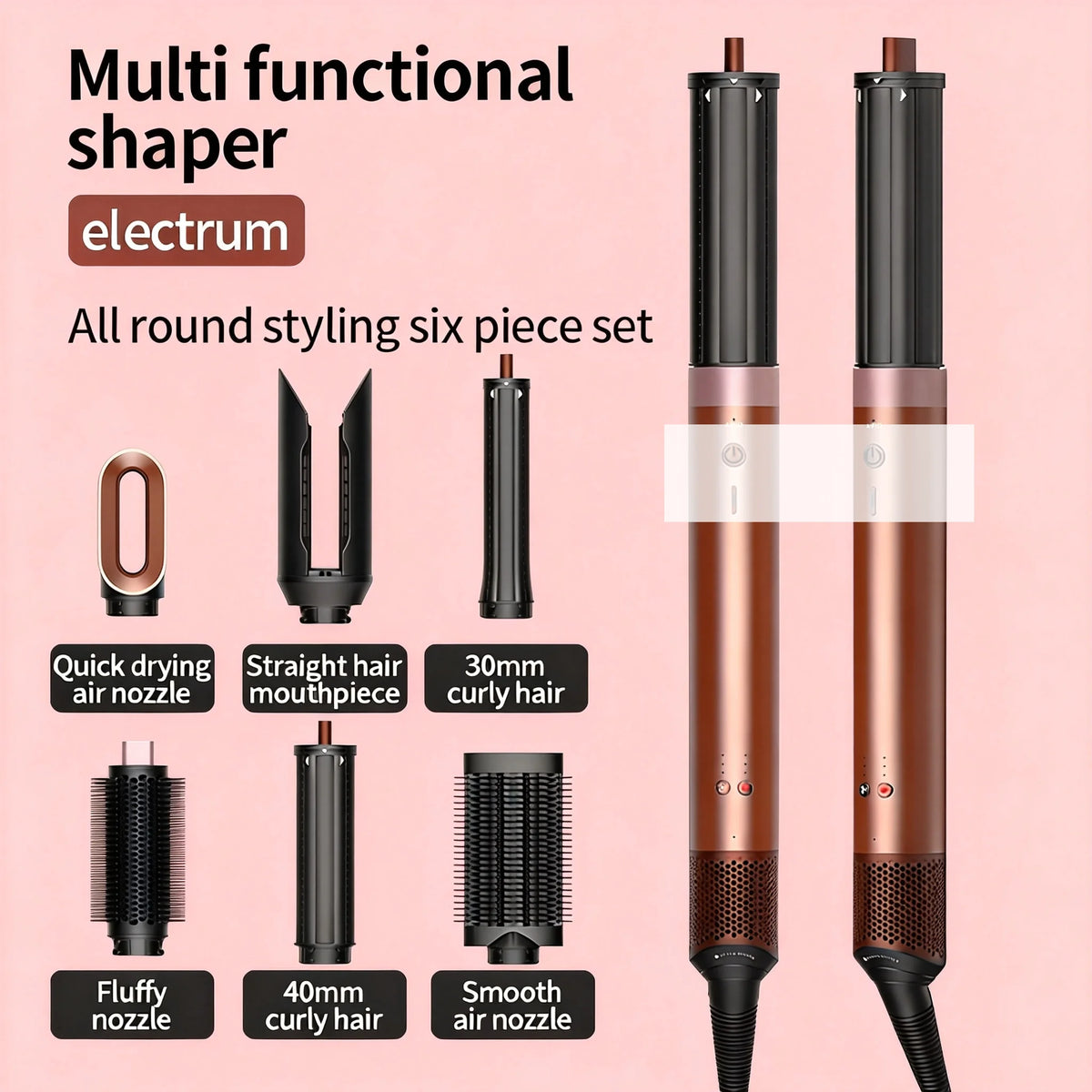220v In Hair Styler & Hairdryer Brush 1700w