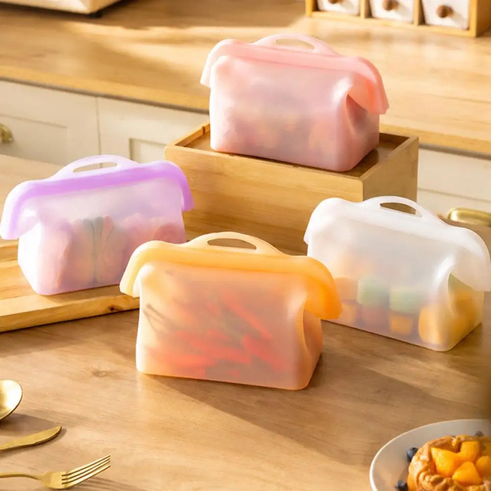 Reusable Food Storage Bag Leakproof Freezer Zip Bag