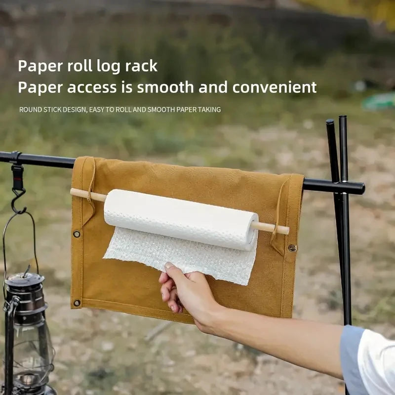 Outdoor Canvas Utensil Organizer Wall Mounted Paper Towel
