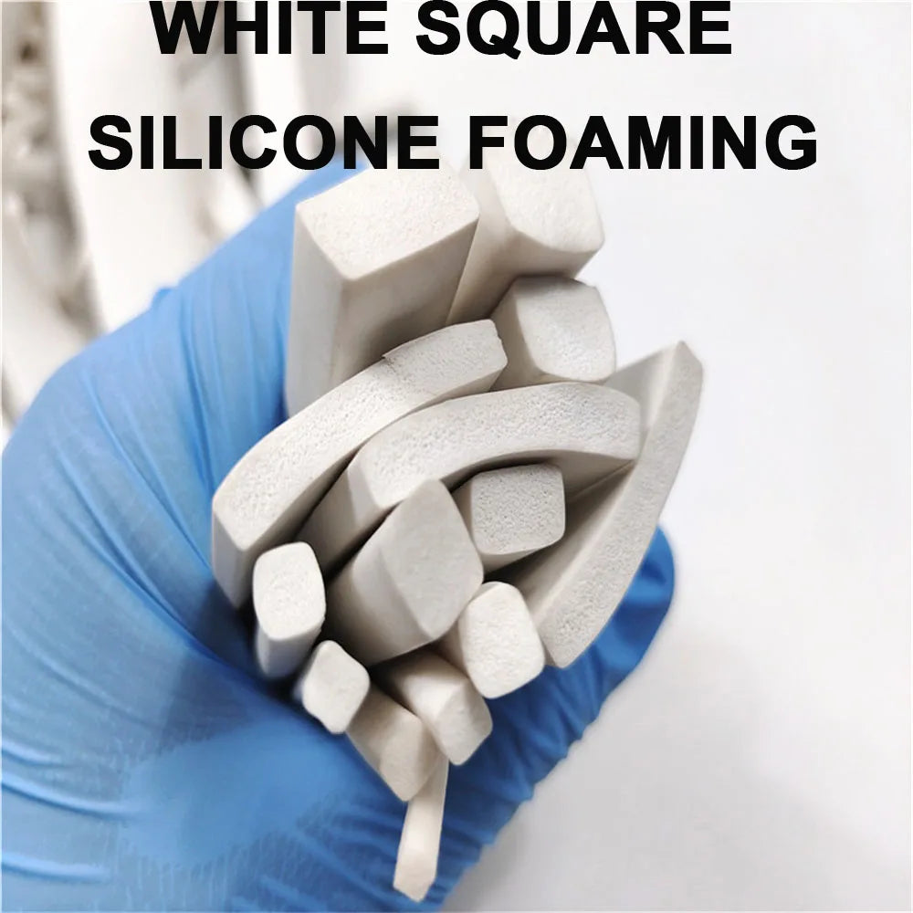 Length 1m To 10m Square White Silicone Foaming