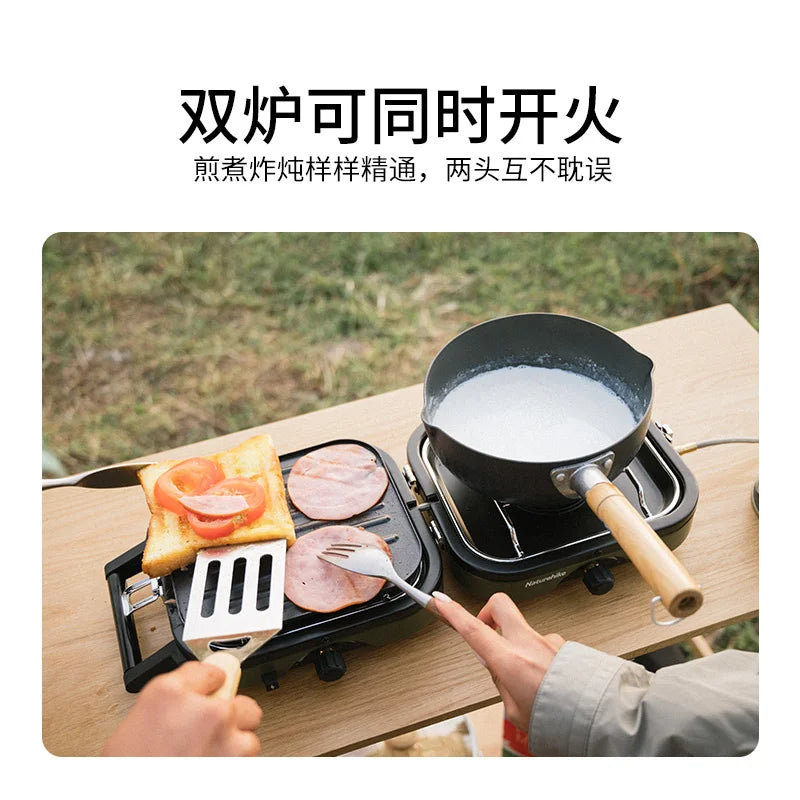 Naturehike Folding Double Gas Furnace Outdoor Cookware Camping