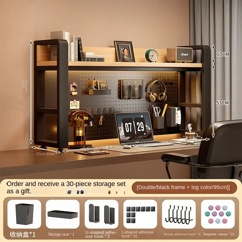 Desktop Shelving Unit Pegboard Desk/Computer Desk Multi-Layer