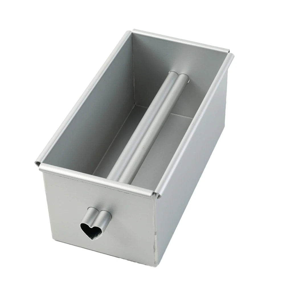 Aluminium Alloy Square Bread Loaf Pan Center Tube
