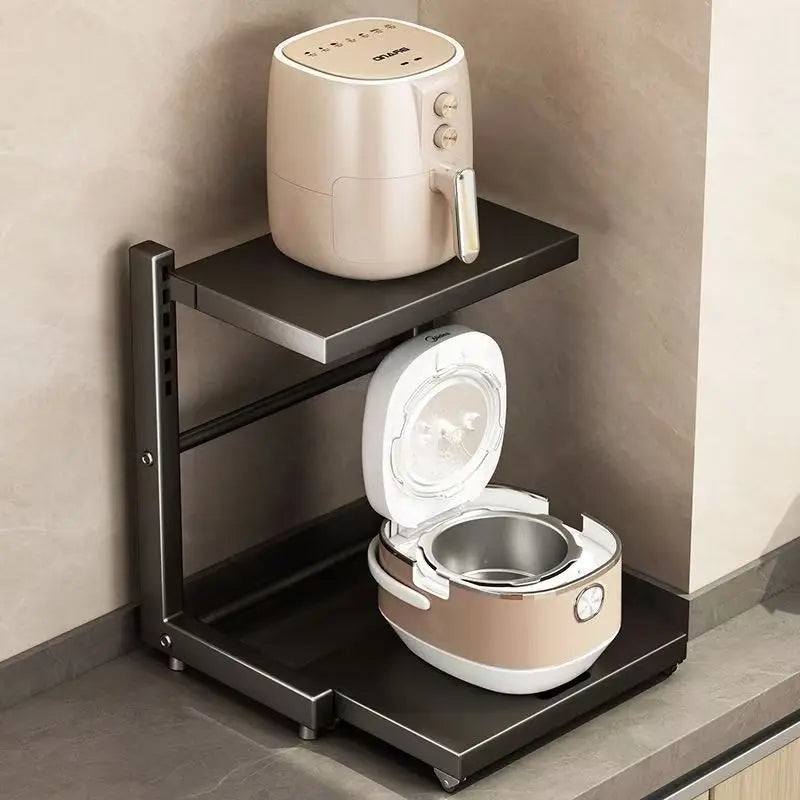 Pull Out Adjustable Storage Rack Multi-Layer Counter Organizer