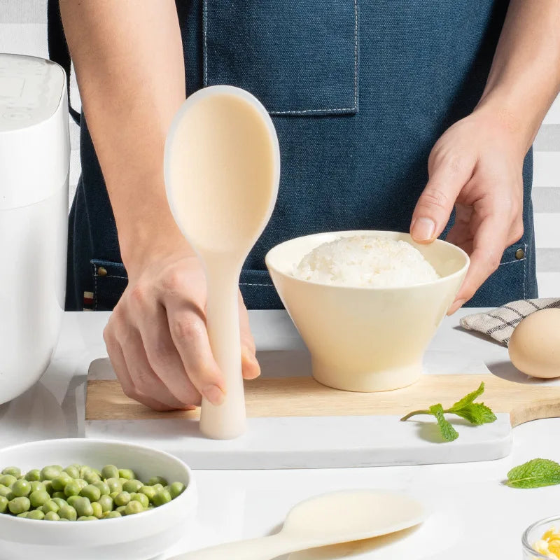 1pcs Food Grade Silicone Rice Spoon Non-Stick Cooking