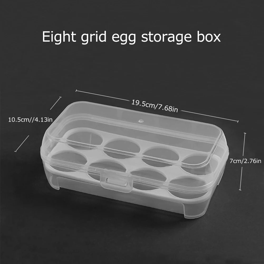 3/4/8 Grids Egg Holder Shockproof Container Case Organizer