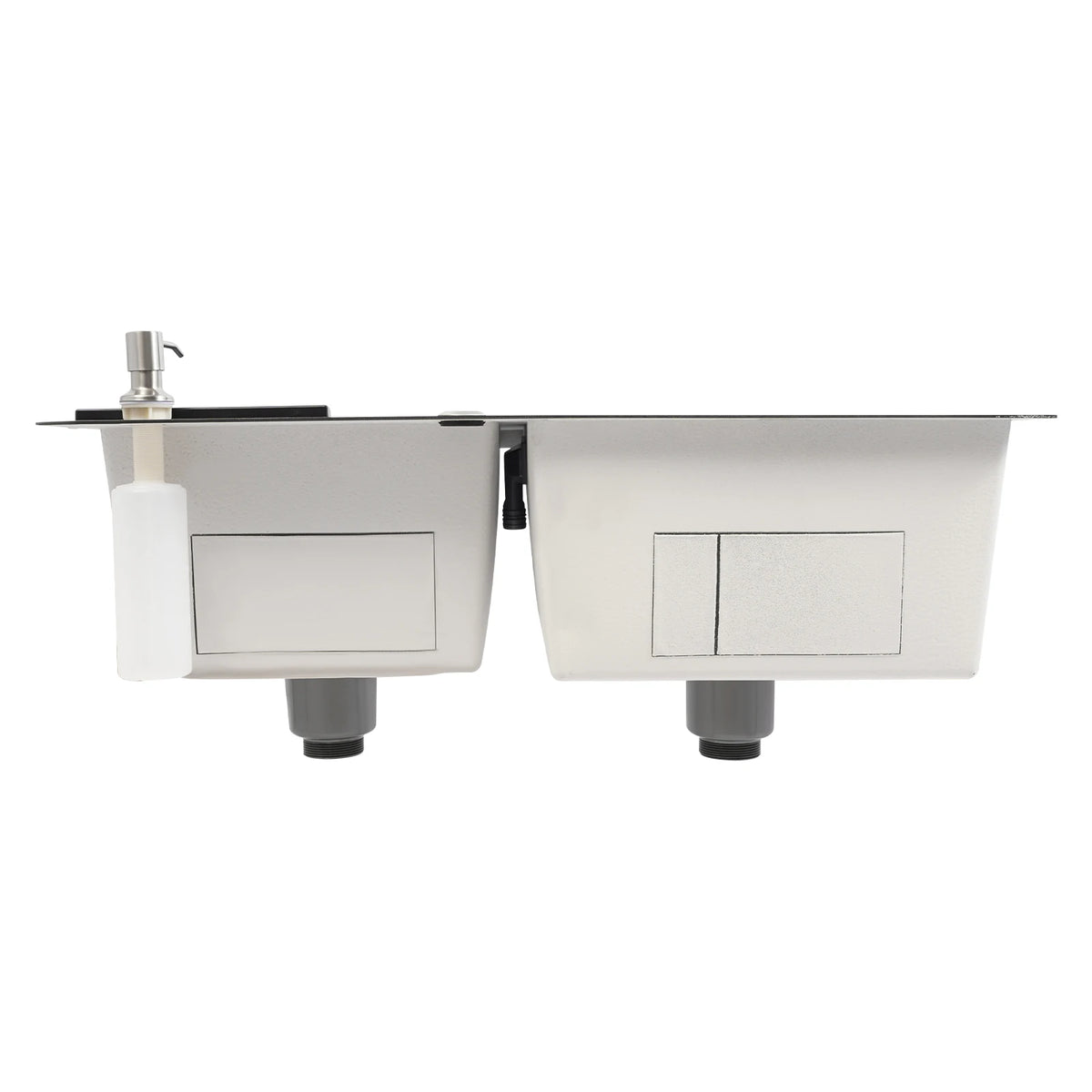 Black 304 Stainless Steel Sink Double Bowl Sink