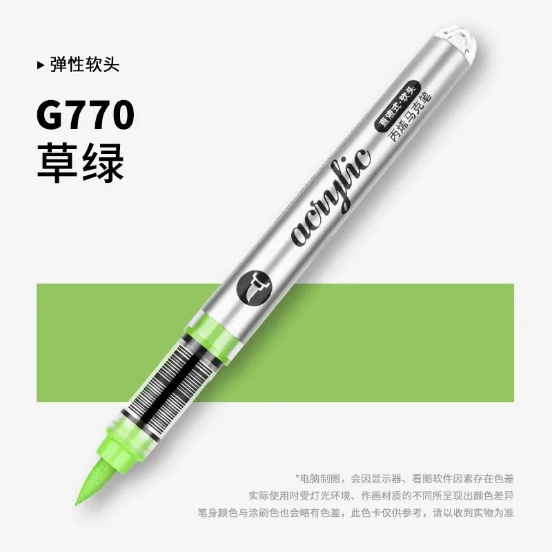 Grasp 120/1 Colors Acrylic Markers Brush Pens Fabric