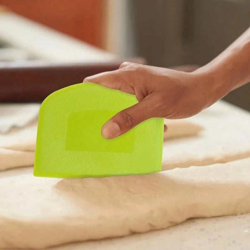 2pcs Dough Scraper Bowl Food-Safe Plastic Dough Cutter