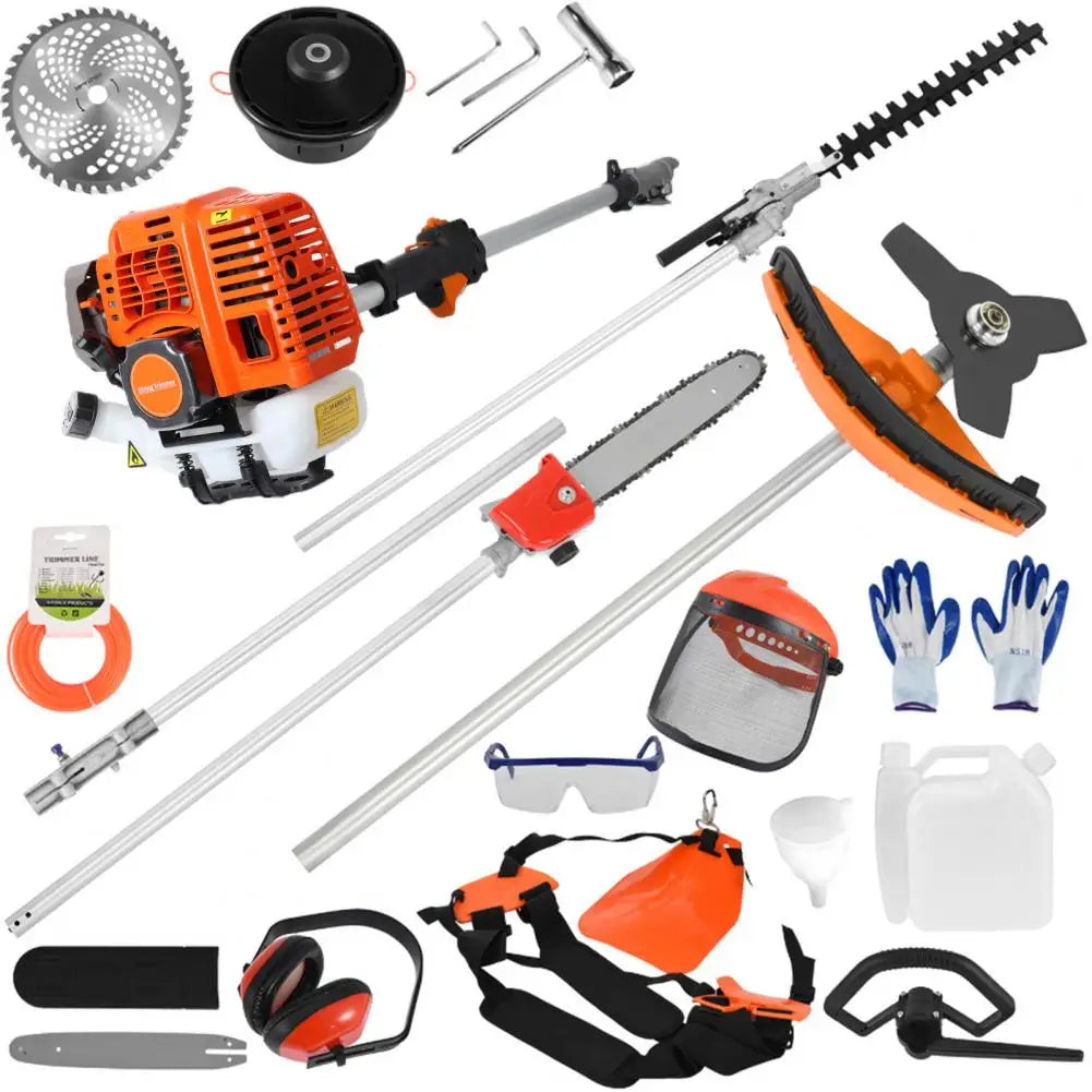 In Lawn Mower 52cc Gas Weed Trimmer Cordless