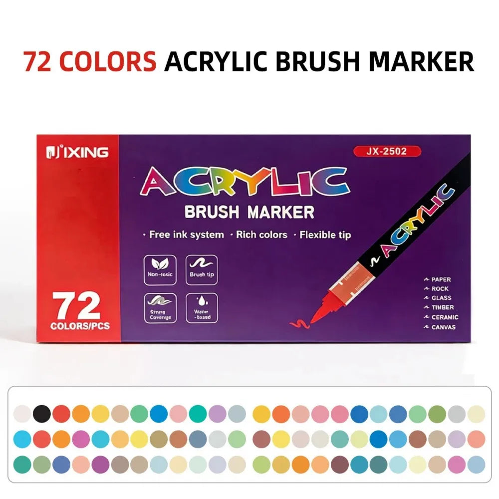 12-418 Colors Brand Upgrade Soft Brush Tip Acrylic
