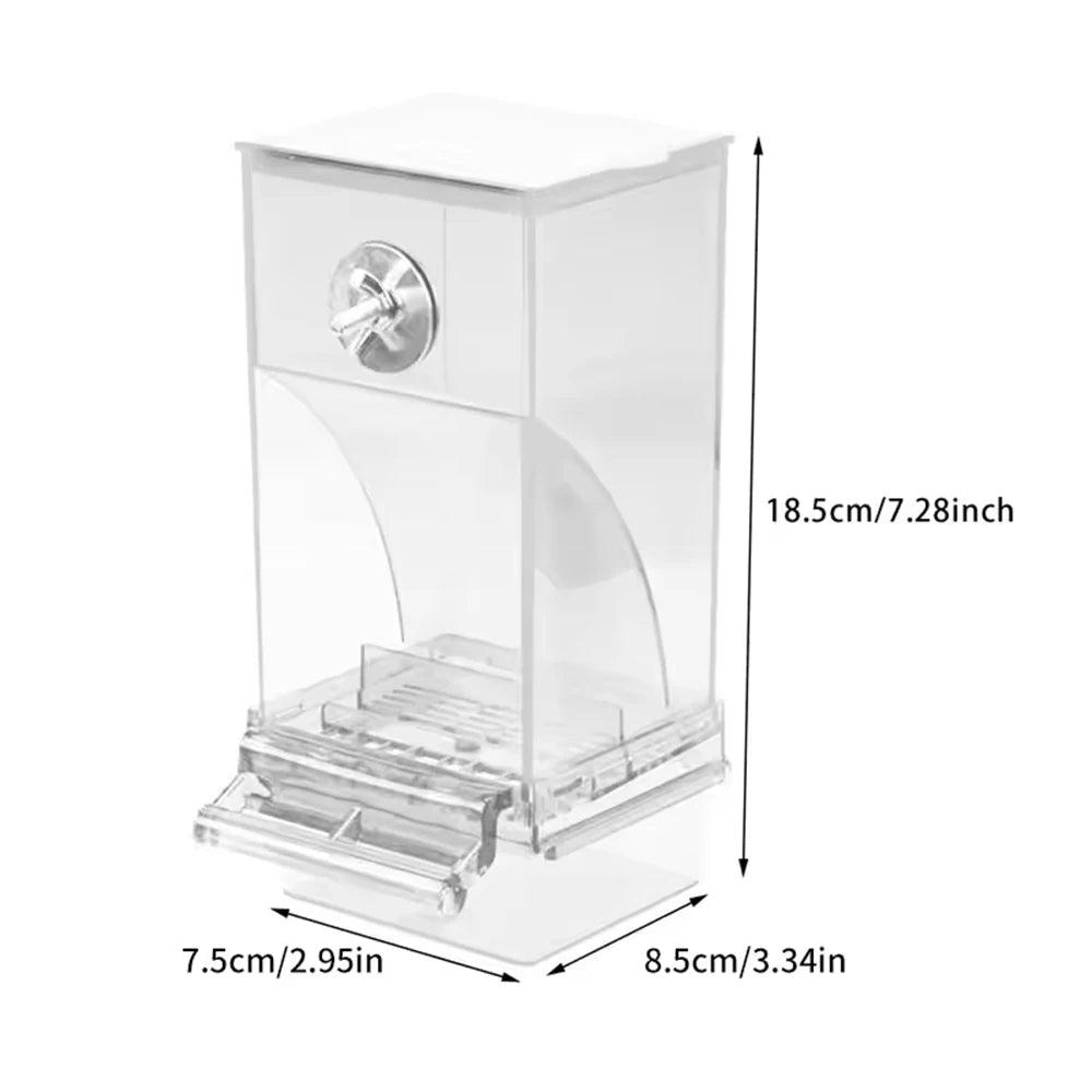 No Mess Automatic Bird Feeder Transparent Food Container