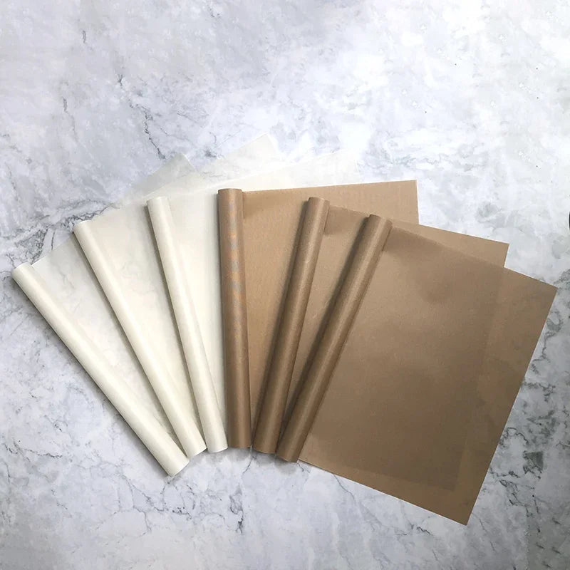 6/7/8/9/10/50pcs Kithchen Bakeware Oil-Proof Paper Reusable