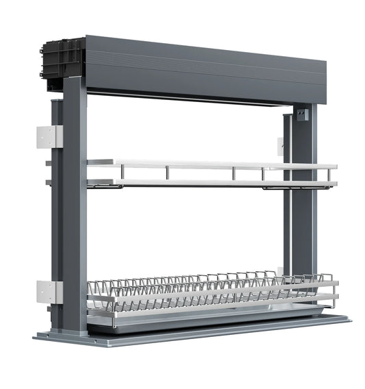 Angelparticle Smart Pull Down Cabinet Organizer-Electric Dish