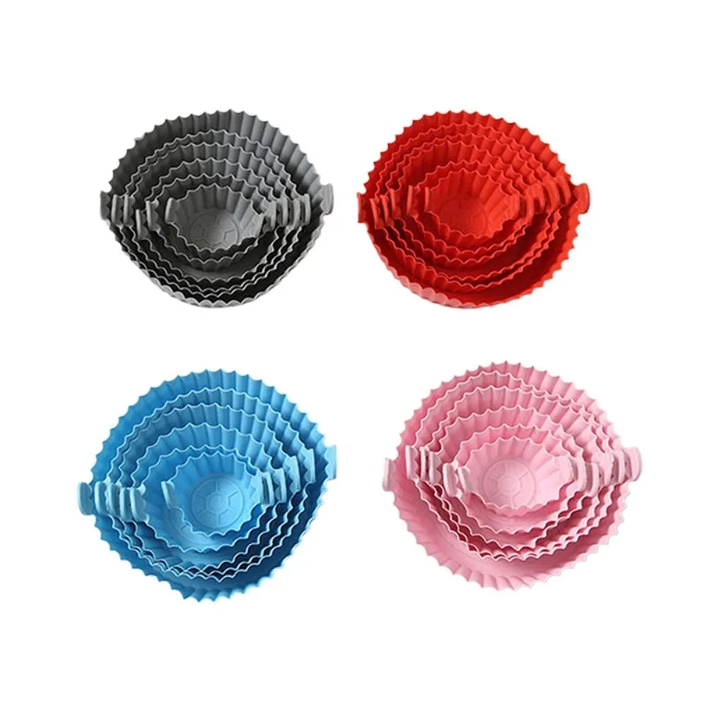 Air Fryer Silicone Basket Reusable Liner Baking Tray