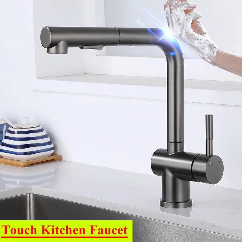 Cold Touch On Faucets Stainless Steel Pull Out