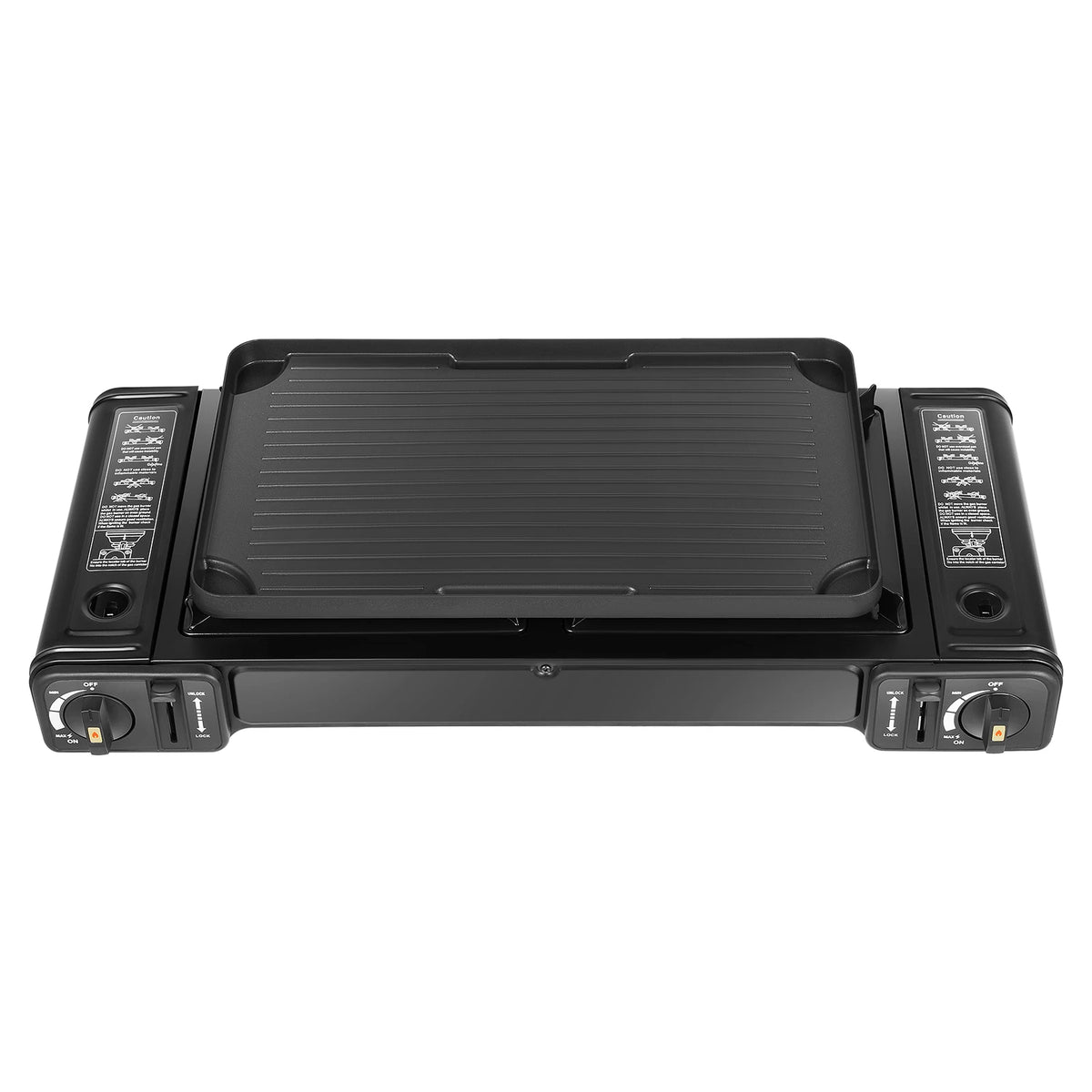 Double Head Barbecue Gas Stove Baking Tray Application
