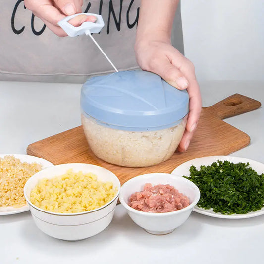 1pcs Hand Chopper Rope Food Processor Silcer Shredder