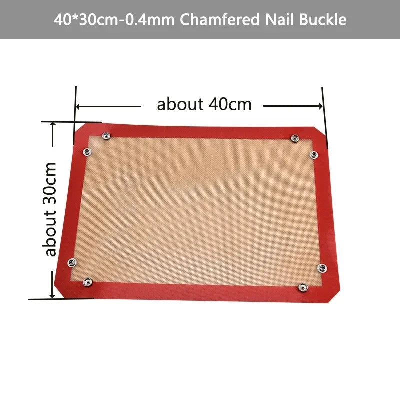 Silicone Baking Mat Button Non-Stick Reusable Heat Resistant